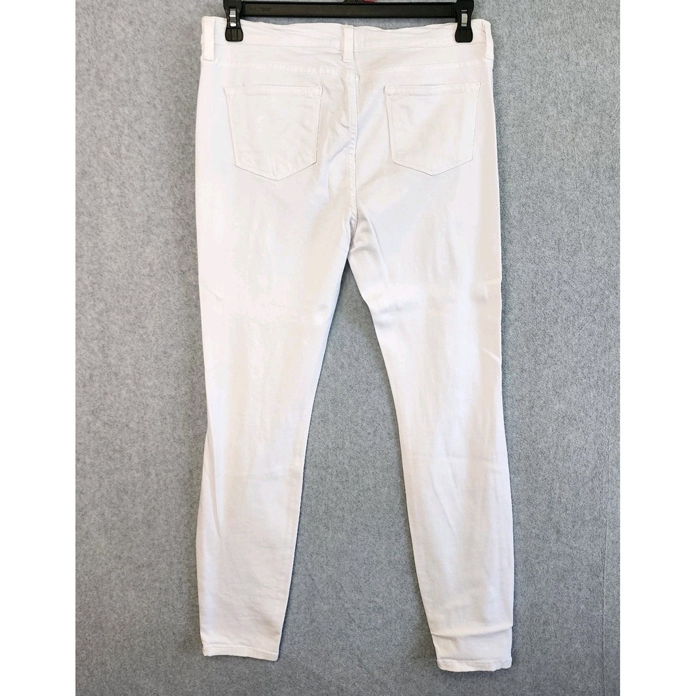 Judy Blue Skinny Jeans Womens 15/32 White Distressed Ripped‎ Denim 8353 Casual - Picture 2 of 8